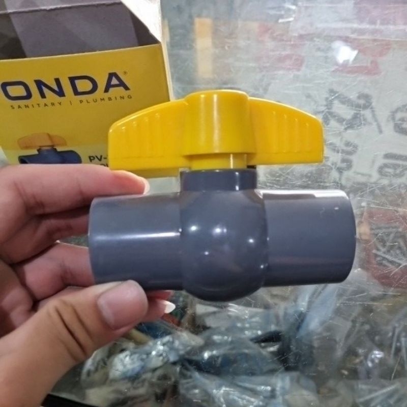 BALL VALVE 3-/ STOP KRAN 4" INCH PVC PVBG (PLAIN)