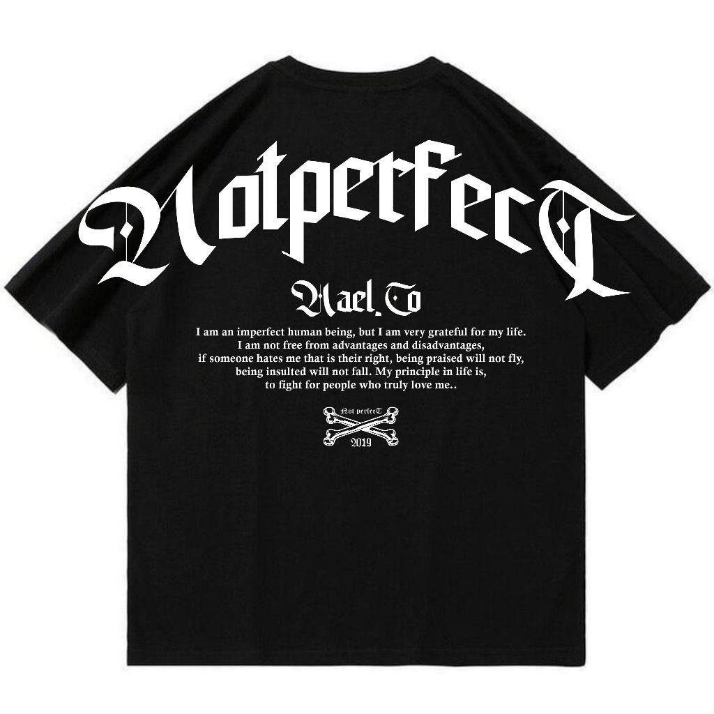 HA'EL | OVERSIZE T-SHIRT NOT PERFECT ML XL 2XL JUMBO XXL XXXL XXXXL XXXXXL Men women Hael.co BLACK OVERSIZE T-SHIRT Oversize T Shirt T Shirt Lelaki