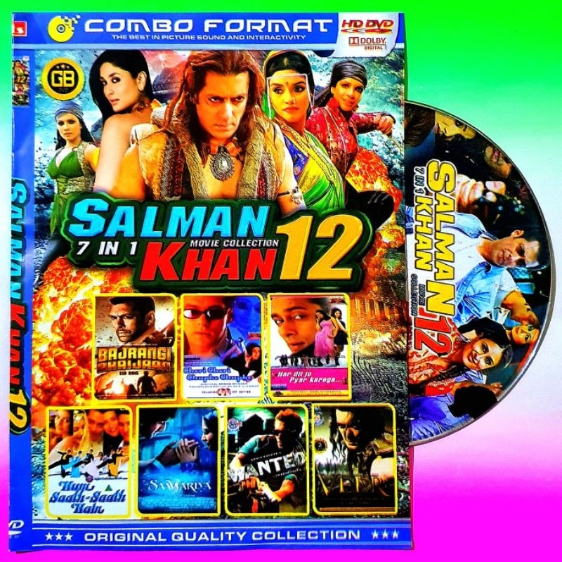 Salman Khan's Complete Indian Movie Mixed Collection DVD Cassette