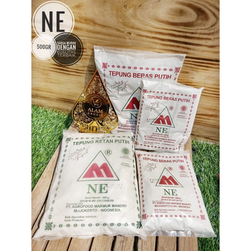 PUTIH 1pcs White Rice Flour & White Glutinous Cap NE 200gr,500gr