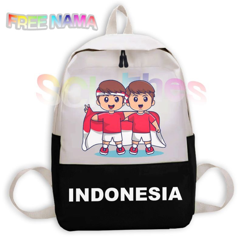 Bag August 17th 1945 The Republic Of INDONESIA RI Anniversary 79TH School Children's Backpack