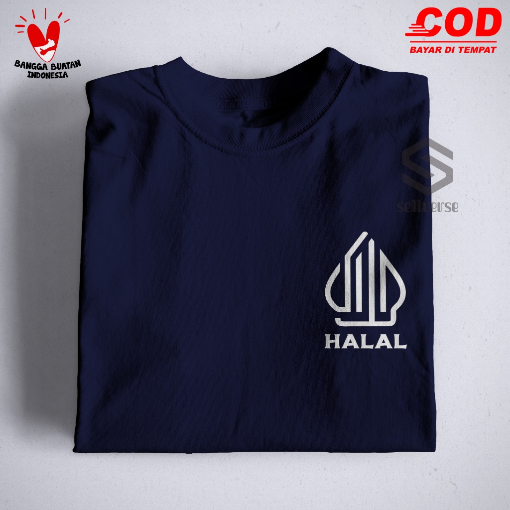 Halal Logo / T-Shirt / Clothing / Shirt / T-Shirt / / Words / Contemporary / Distro / Men / Women /