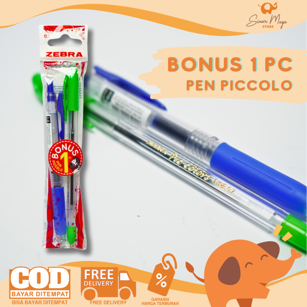 Zebra Sarasa Clip 0.5 Blue+Free Pen Piccolo/Gel Pen Sarasa Clip Set/Zebra Sarasa Clip 0.5 Blue