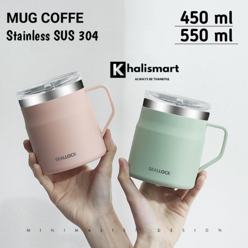 Seallock Tumbler Coffee Mug Stainless Steel Coffee Cup Glass Mug Vacuum Seallock Coffee Mug Seallock Mug Double layer Portable Coffee Mug Stainless Cup Coffee Cup Heat Resistant Mug