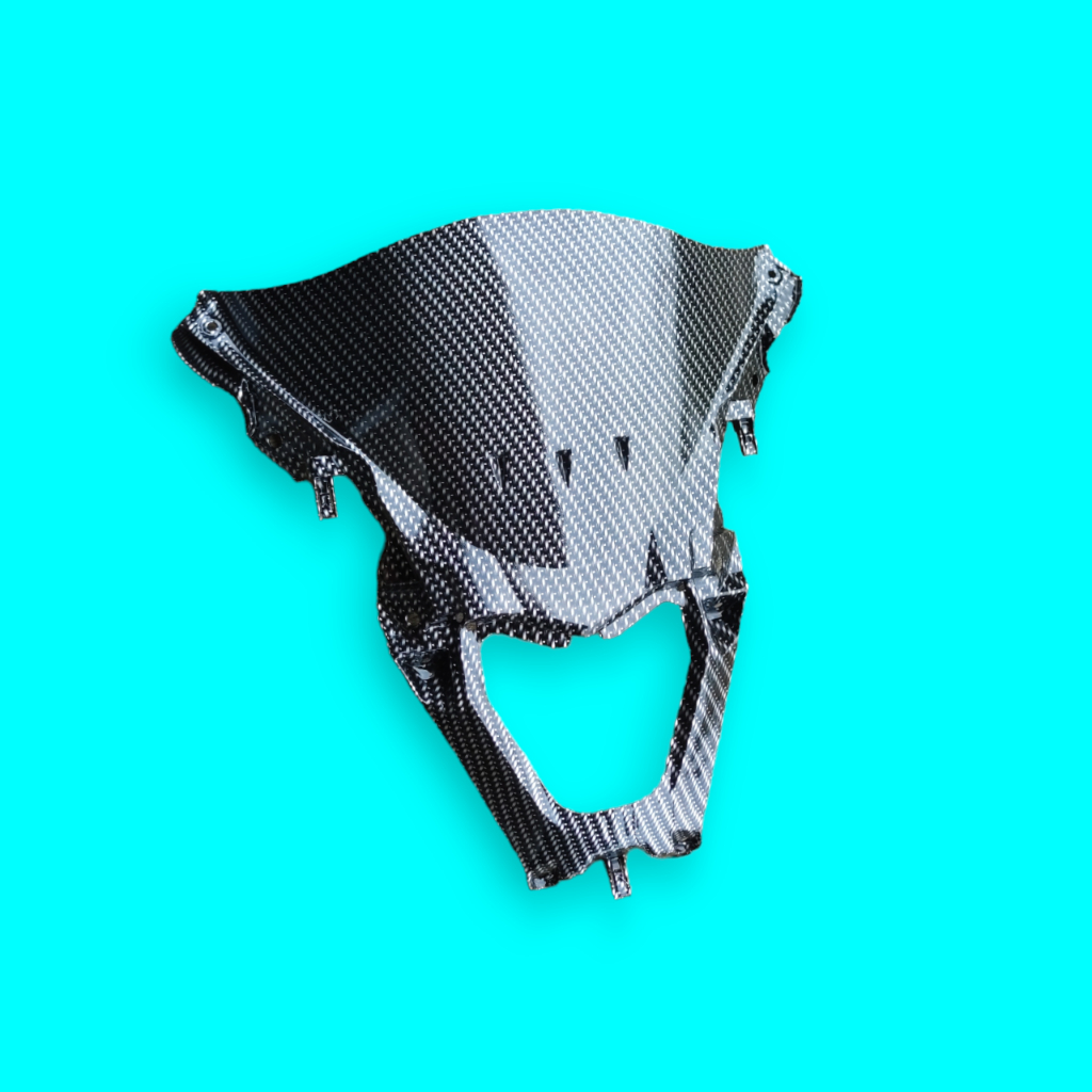 PCX160 Carbon glossy winsil panel visor holder