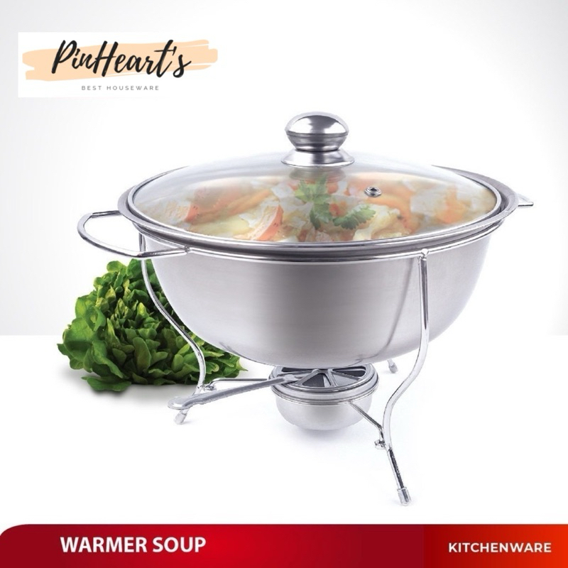 Stainless STEEL Round SOUP WARMER Vegetable Buffet CHAFING DISH FOOD WARMER STAINLESS Round | Place To Serve