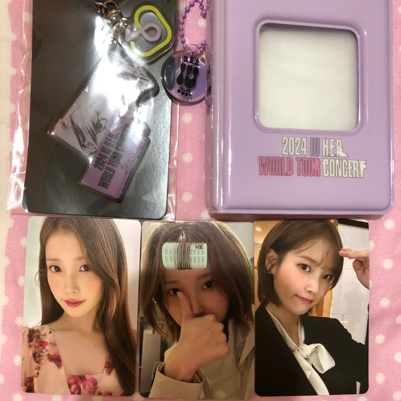 Official Merchandise IU HEREH H.E.R in 2024 Concert Freebies Photocard Benefit Collecting Book Keyring Concert