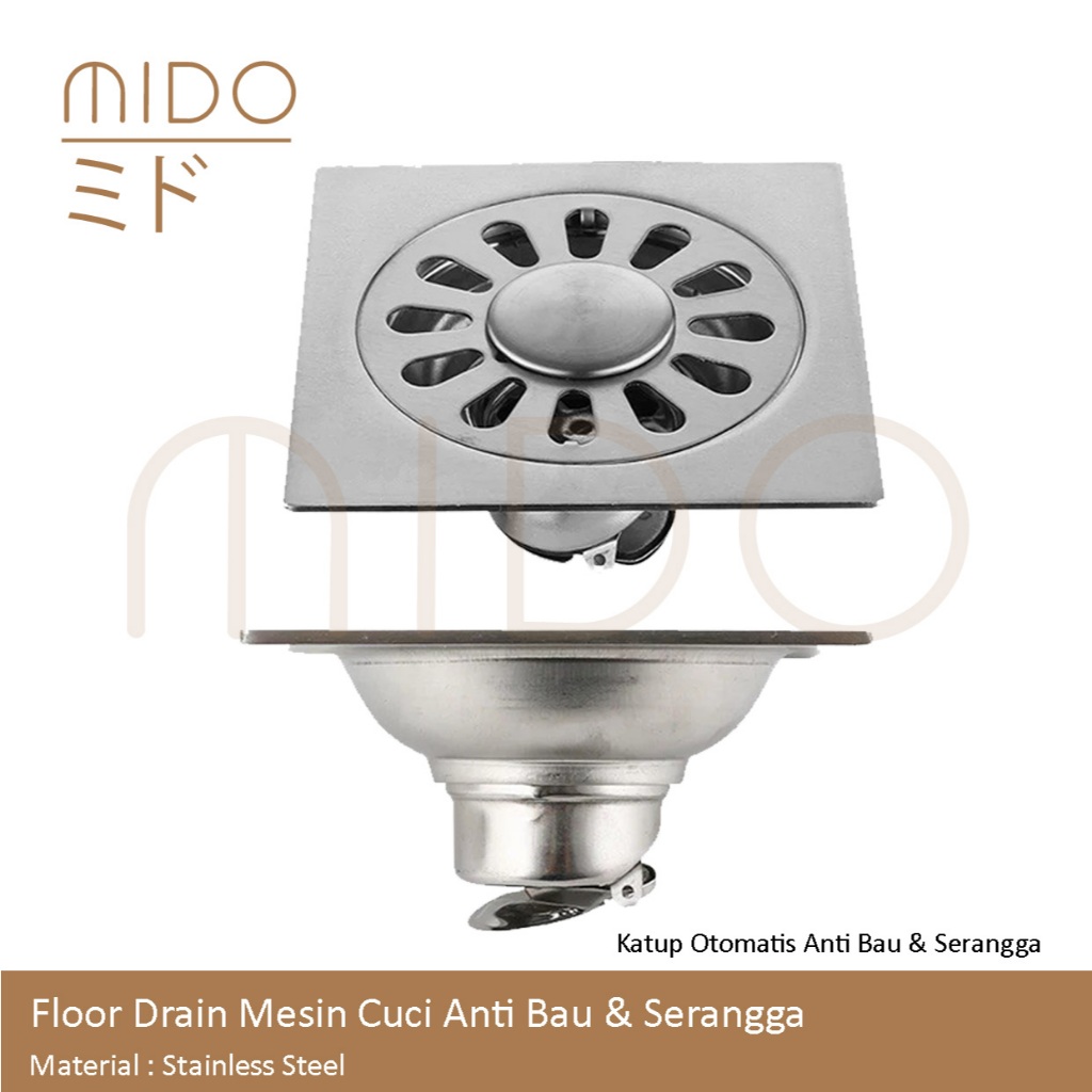 Floor Drain - Anti-Odor/Cockroach/Banjir stainless Automatic Got Filter
