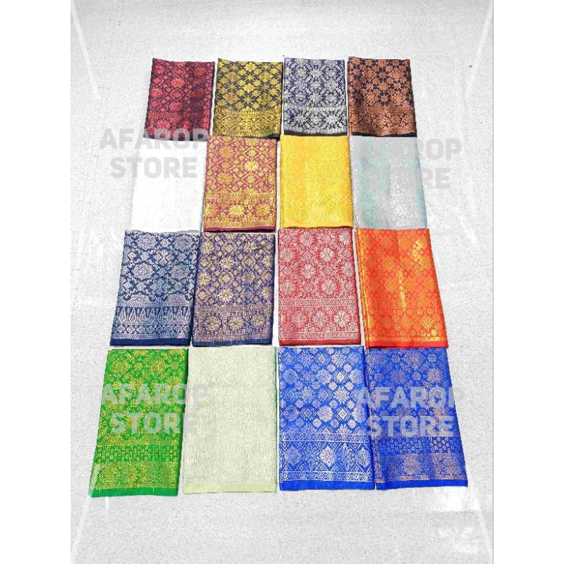 PREMIUM MALAY SONGKET SAMPIN FABRIC | PREMIUM MALAY SONGKET SARUNG SAMPIN CLOTH Songket Kain Meter Kain Songket Siap Jahit