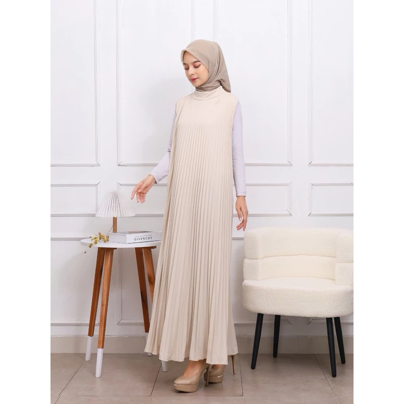 Premium Maxi Plisket Dress (Length 135cm) / Plisket Dress / Umbrella Plisket Gamis / Pregnant Women's Dress / Casual