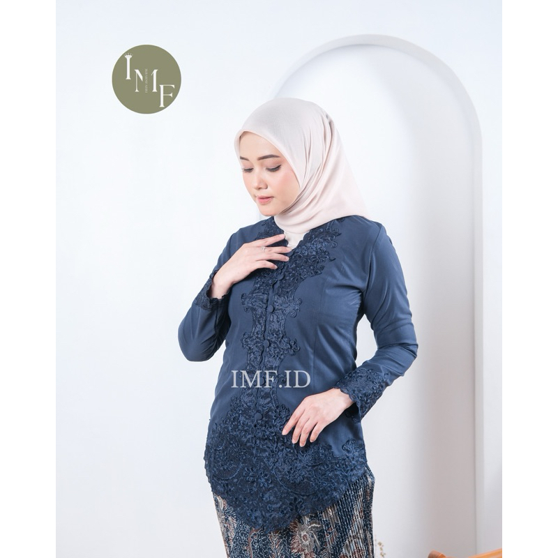 Long Sleeve Embroidered Encim Kebaya, Traditional Clothing of the Charm of the Archipelago, Sahroni Embroidered Motif