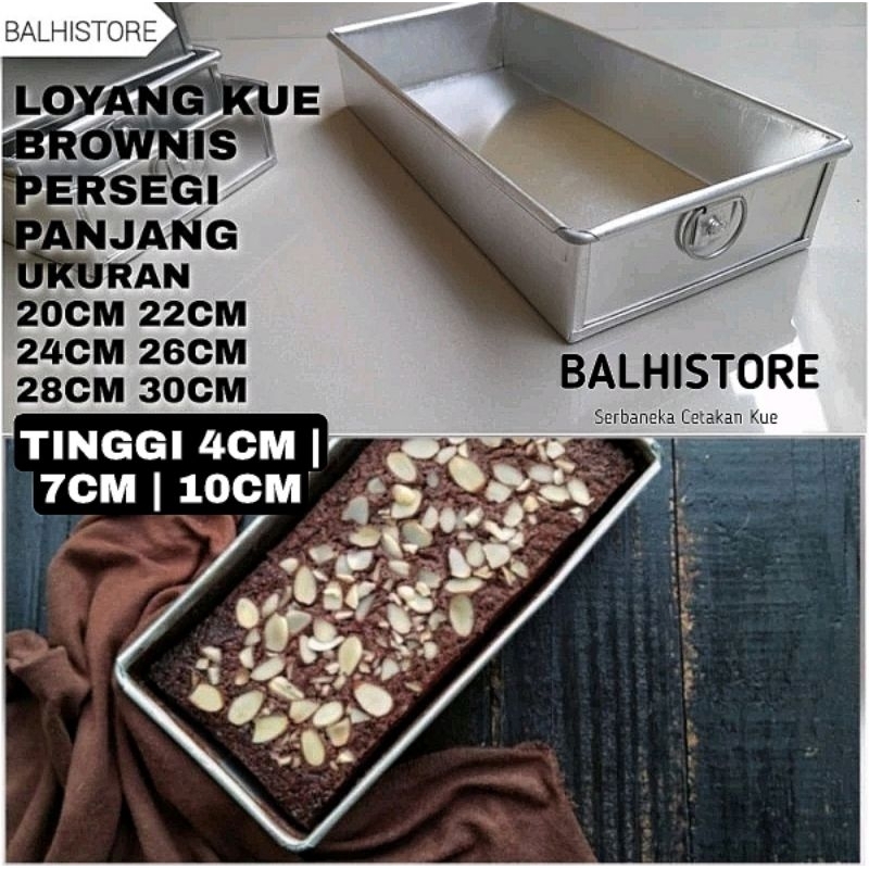 Brownie Cake Pan Rectangular Bolu Brownie Cake Mold