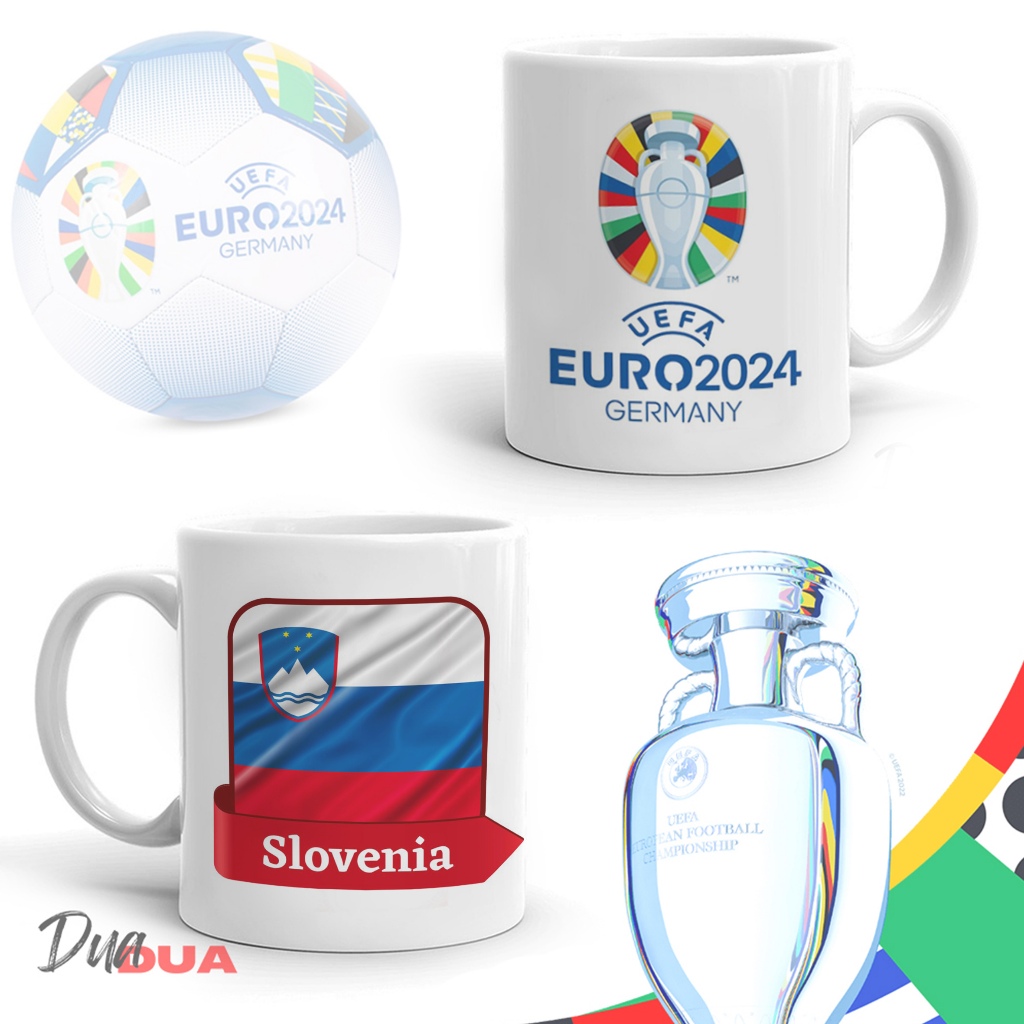 Euro 2024 Cup Mug Slovenia Flag Euro 2024 Slovenia Souvenir