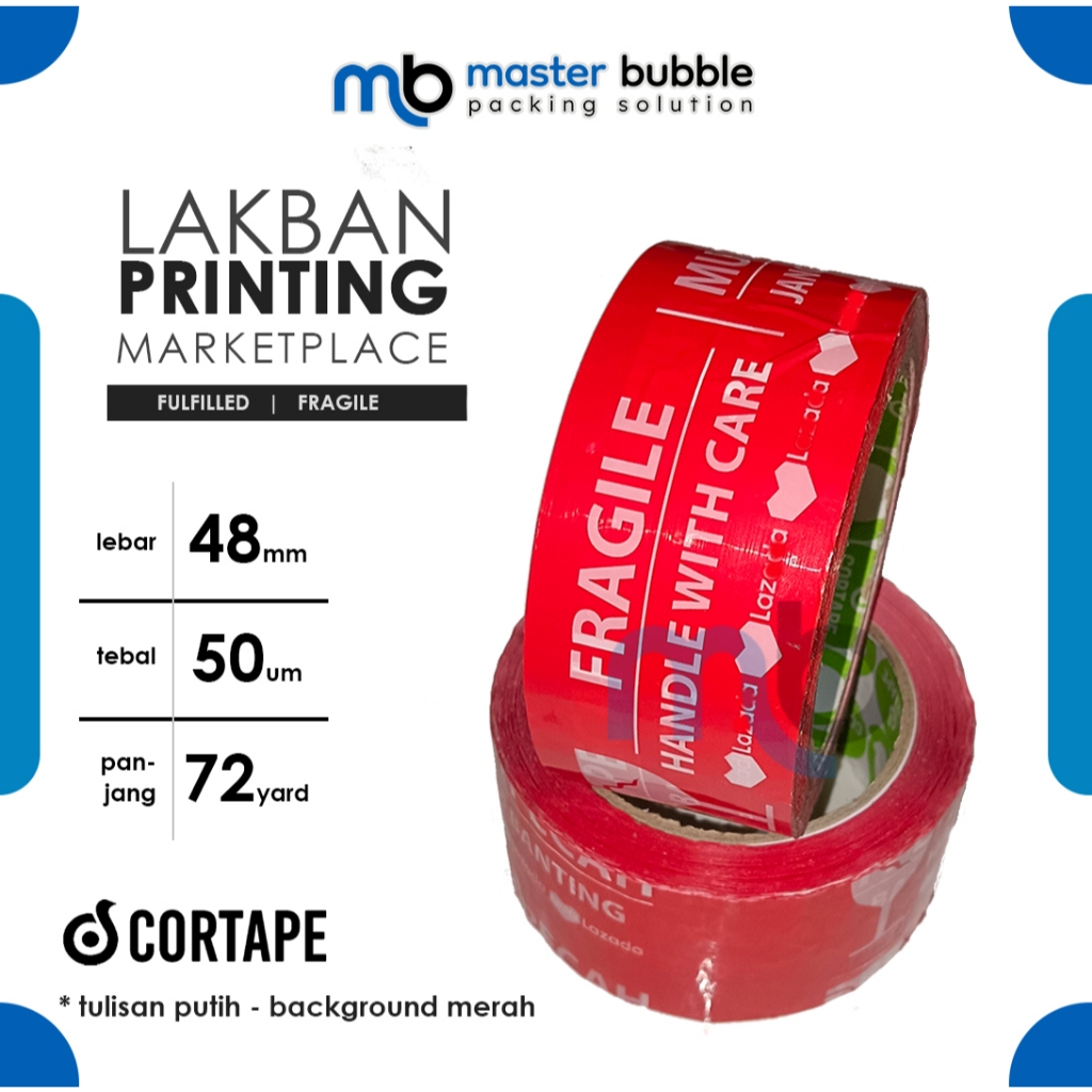 Marketplace Online Shop Printing Duct Tape 2 inch 48mm x 72yards Economical Unit Retail Price