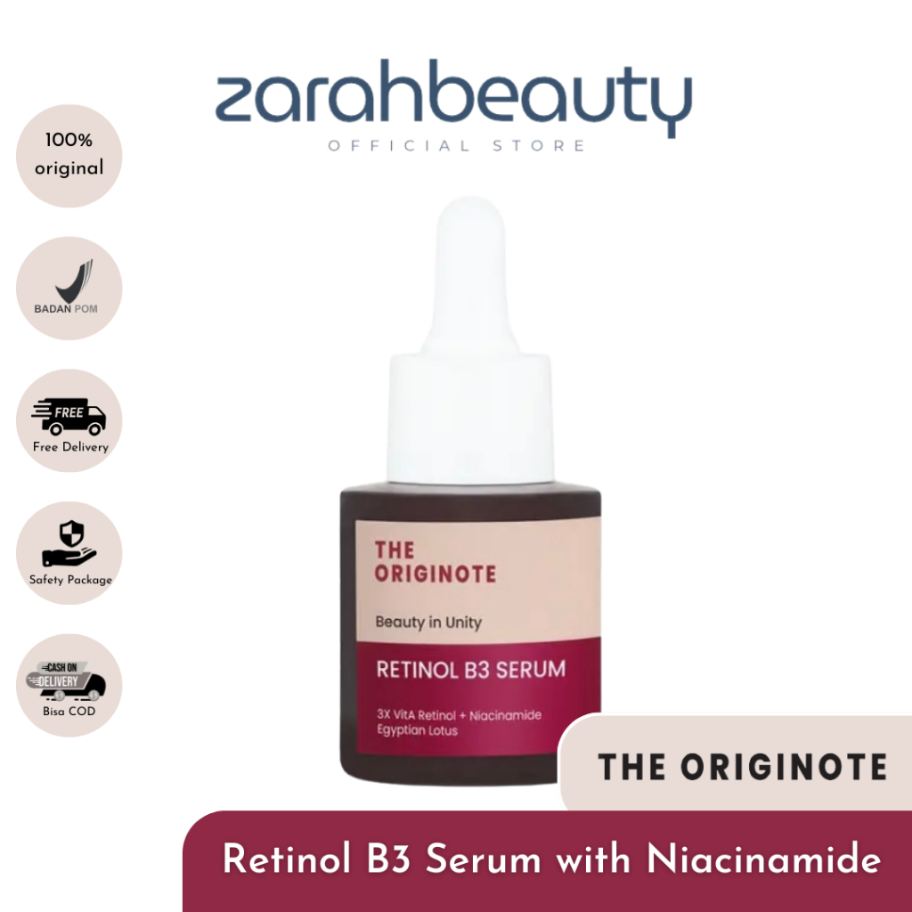 The Originote Retinol B3 Anti Aging Serum with Vitamin A Niacinamide BPOM