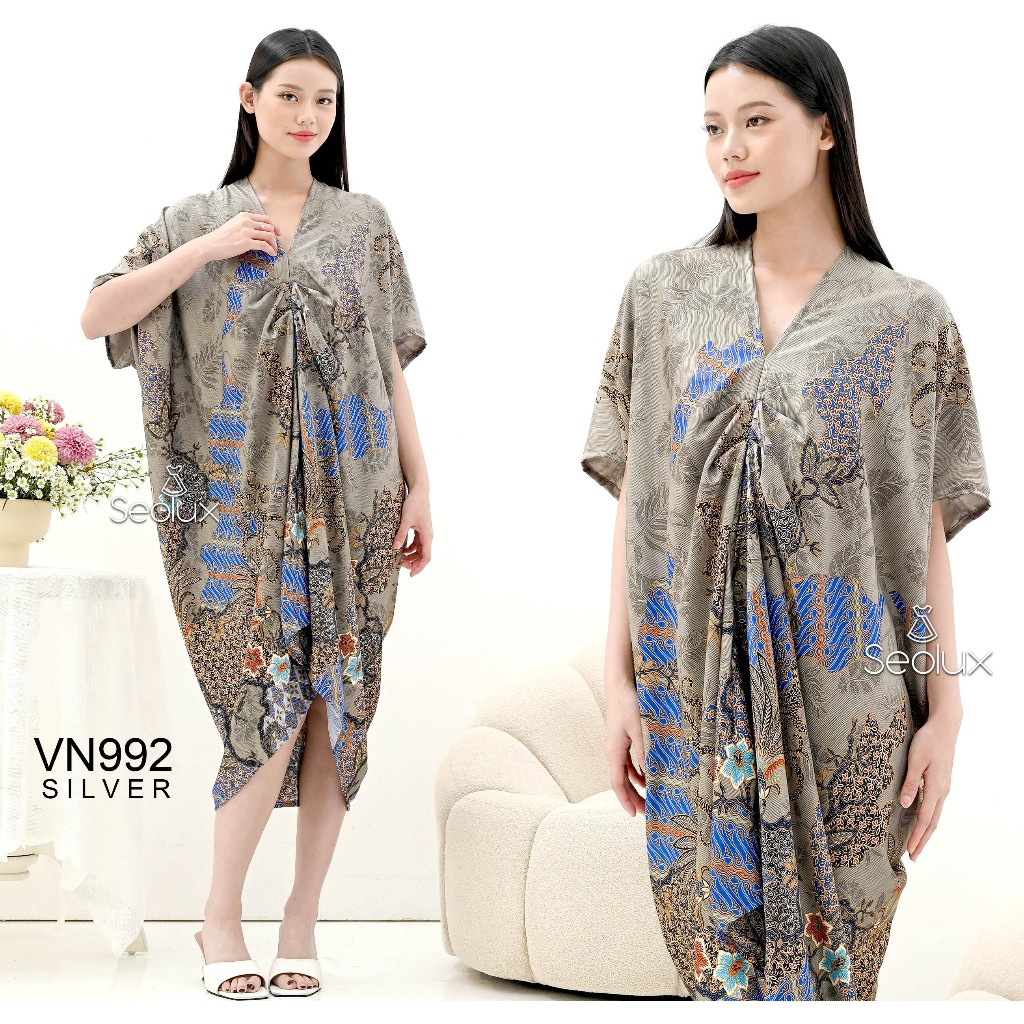 Seola - VN992 - WOMEN'S OFFICE BATIK KAFTAN BATIK DRESS EID HARI RAYA