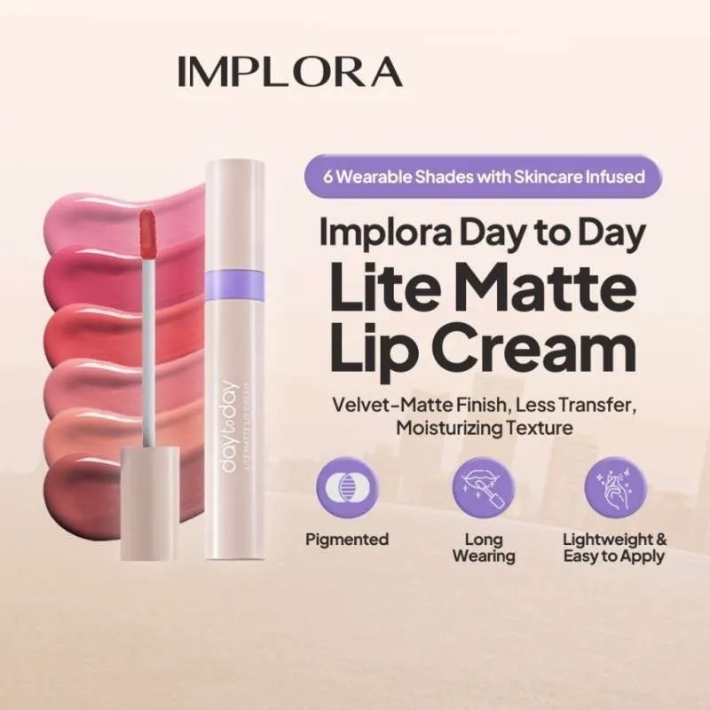 Implora Day to Day Lite Matte Lip Cream - Lip Cream - Liquid Lipstick