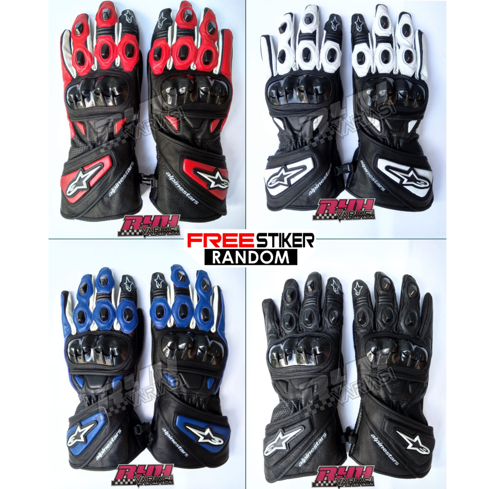 Racing ROAD RACE & TOURING MOTORCYCLE Leather Gloves!