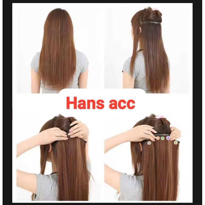 HAIRCLIP straight curly hair clip natural
