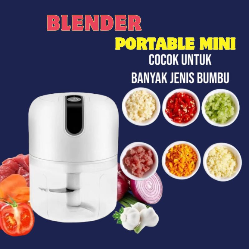 Mini Chopper Portable USB Mini Chopper Garlic Blender Portable Mini USB Chopper Electric Meat Grinder Blender Portable Multifunction Blender Portable Mini Seasoning