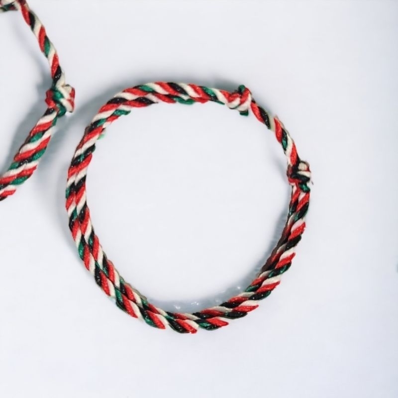 Palestine edition bracelet solidarityTALI free palestine watermelon bracelet men'sTALI/Wanita simple cool couple bracelet 2mm can be enlarged small size hand fashion accessories