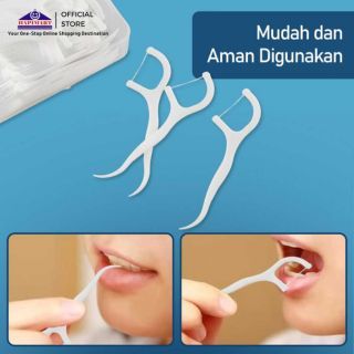 Dental Floss Dental Floss Toothpicks 30 PCS Toothpick Floss Macromolecul / Cleaner Between Teeth Plaque Toothpicks contains 30 Pcs