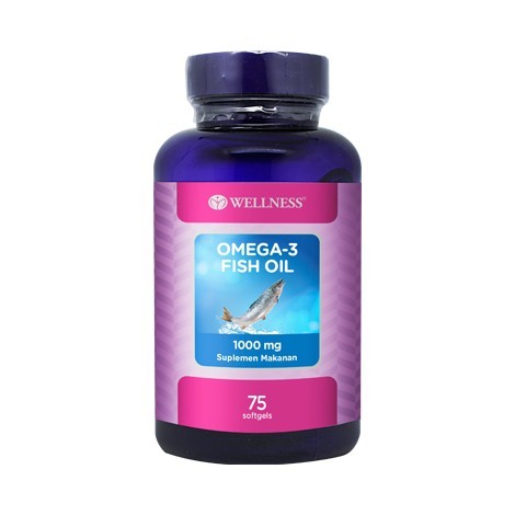Wellness Omega 3 Fish Oil 1000mg - 75 Softgel