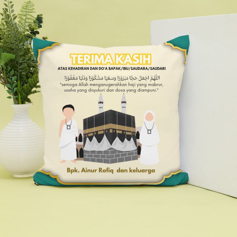 Hajj / Umrah Custom Printed Pillow Souvenir