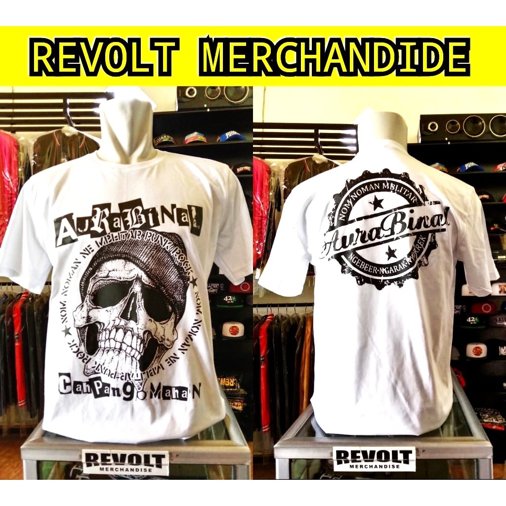 Aura binal band t-shirt (punk omahan), aura binal t-shirt, punk band t-shirt, punk t-shirt, revolt merchandise t shirt lelaki