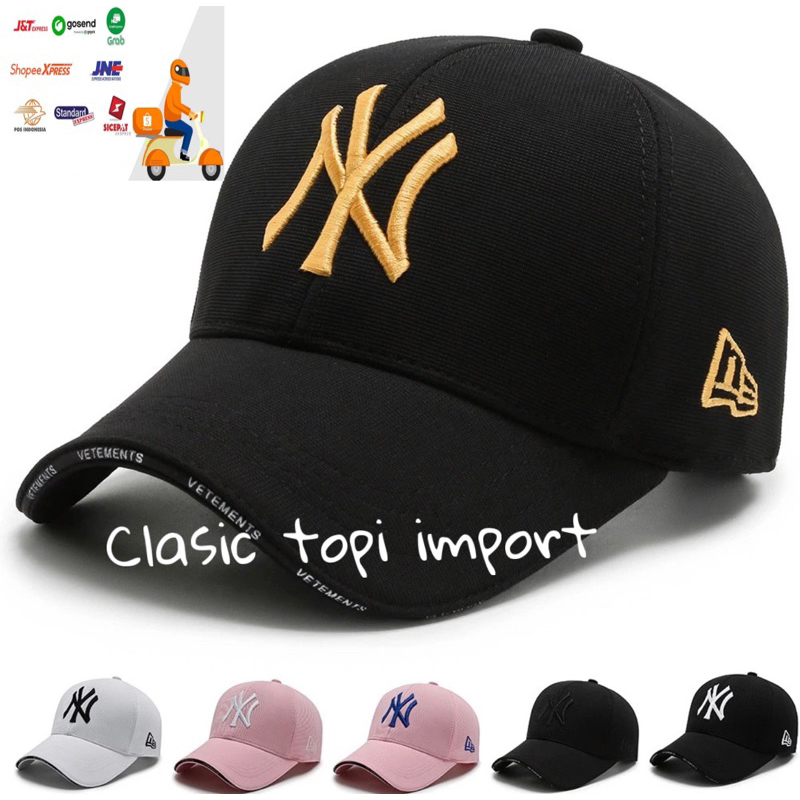 Plain NY Baseball Cap Cotton Material NY Baseball Cap Distro Cap Embroidered Baseball Cap Men's Hat TQD