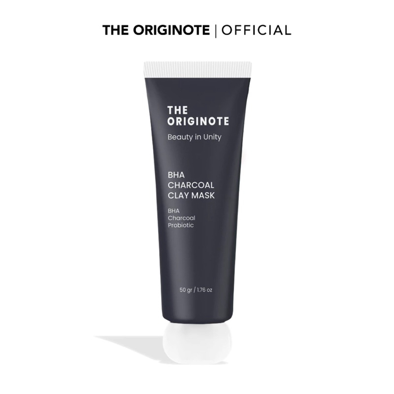 The Originote BHA Charcoal Clay Mask - Exfoliating Mud Mask Facial Mask Removes Dead Skin Cells Removes Excess Oil with Charcoal BHA