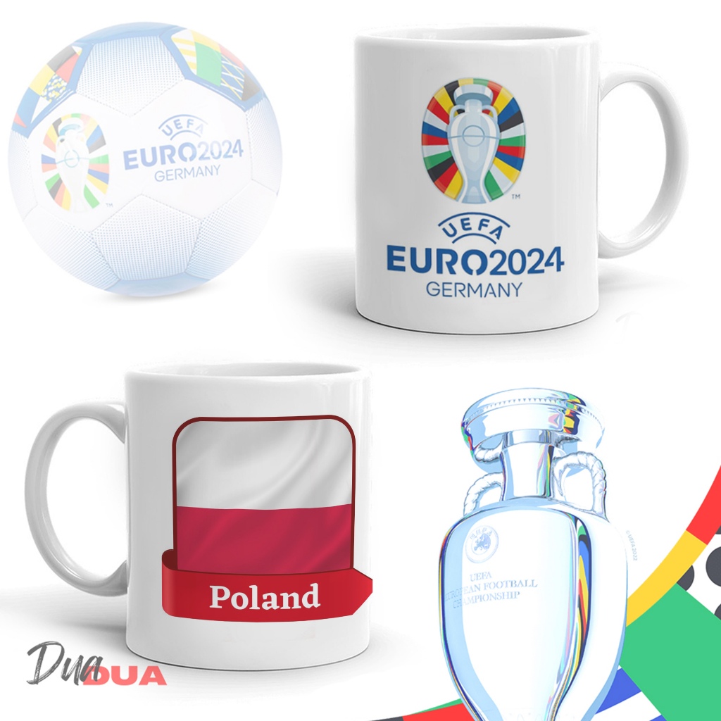 2024 Euro Cup Mug Polish Flag Euro Souvenir 2024 Poland