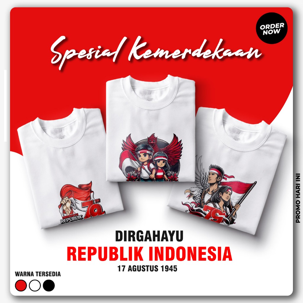 MERAH PUTIH Independence Special - T-Shirt August 17th Anniversary Of The Republic Of Indonesia 79th Anniversary Of The Red And White Shirt Committee T-Shirt _C