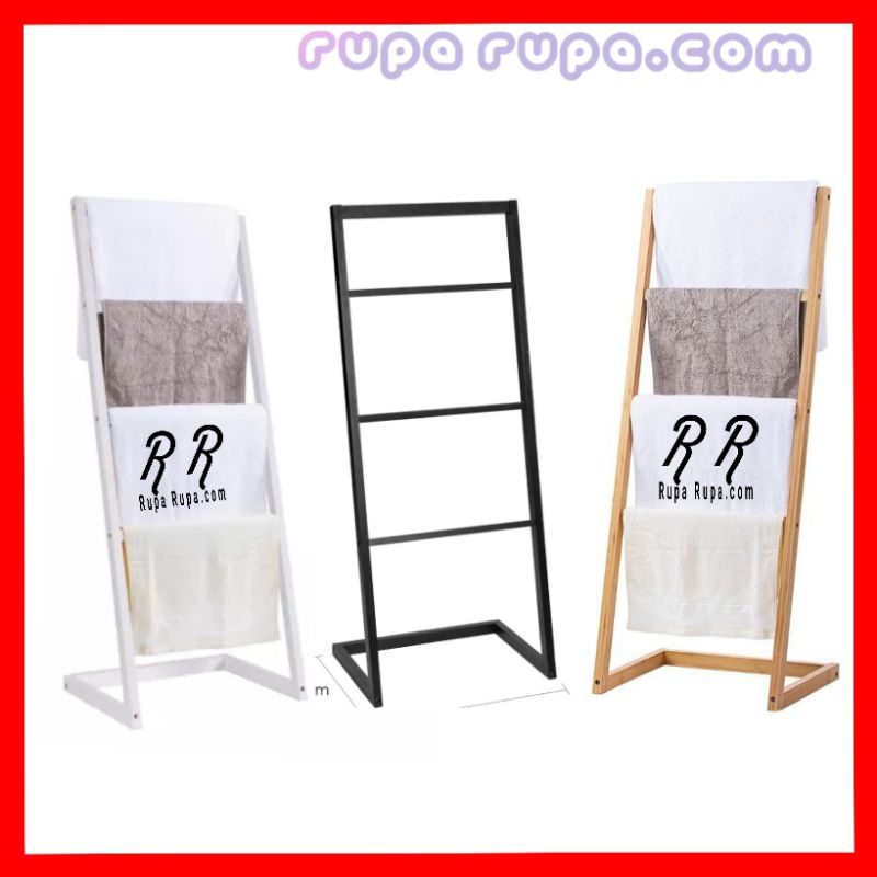 GANTUNGAN Ladder Hanger Rack, Ladder Hanger for Hijab, Prayer Rugs Made of Wood