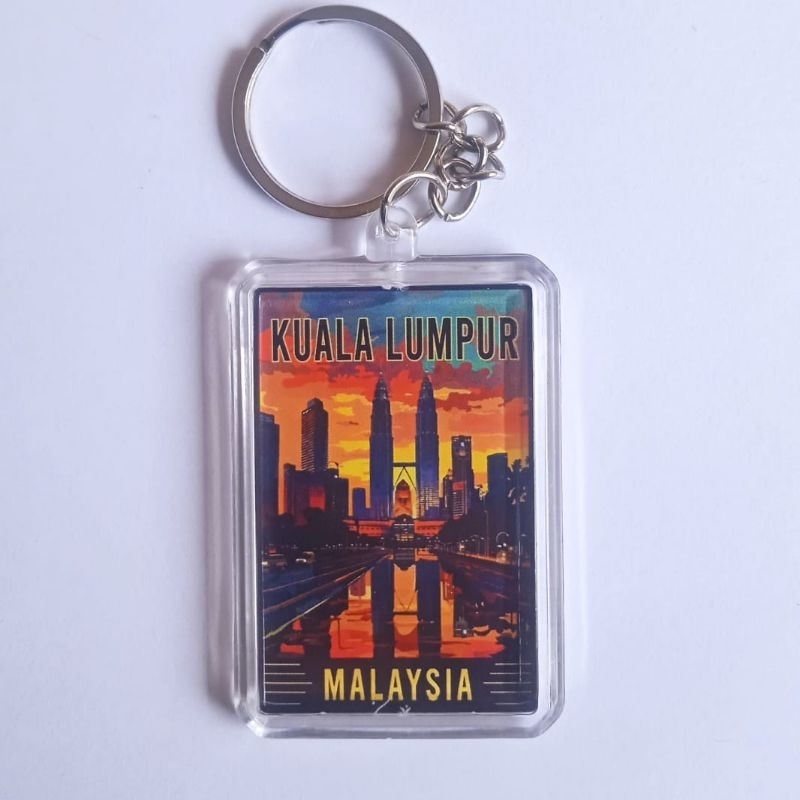 GANTUNGAN Premium double-sided acrylic Malaysian souvenir key chain