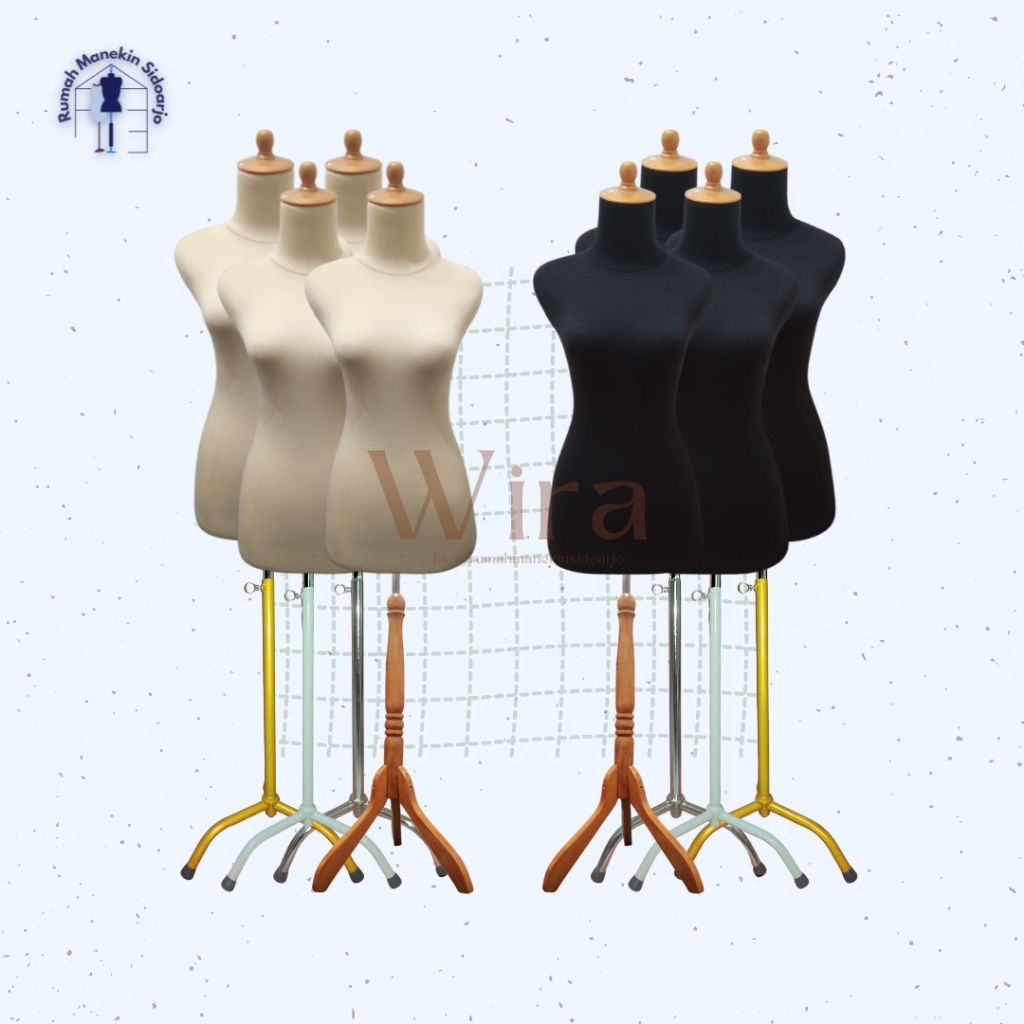 Dressmaker Fabric-coated Female Mannequin Size L Wooden Legs & Thick Iron Legs Anti-Break – Boutique Display, Can Be Dismantled and Reassembled, Can Be Put in Needles