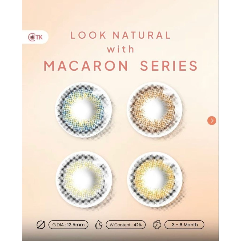Macaron Softlens By CTK/14.5mm Normal/ Minus B1009