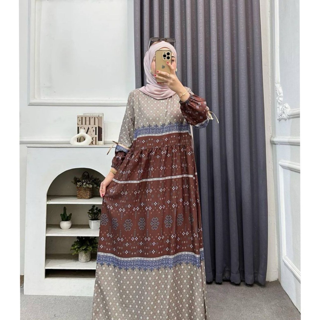 Contemporary Gamis Anjani Dress Pita Rayon Diamond Dress Latest Viral Homedress