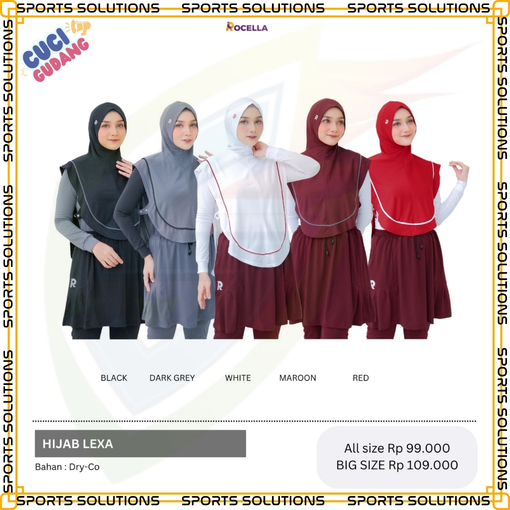 BERGO SPORT HIJAB - SPORT HIJAB - INSTANT HIJAB - INSTANT HIJAB - INSTANT BERGO HIJAB - INSTANT BERGO HIJAB ROCELLA LEXA HIJAB, SPORTS HIJAB, WOMEN'S SPORTS HIJAB, TEENAGE HIJAB, ADULT HIJAB, PLAIN HIJAB, GYMNASTICS HIJAB, JOGGING HIJAB, FRIENDLY HIJAB