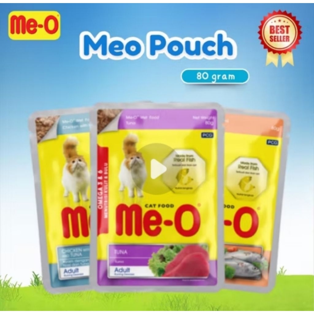Me-o pouch cat food 80 gr adult and kitten