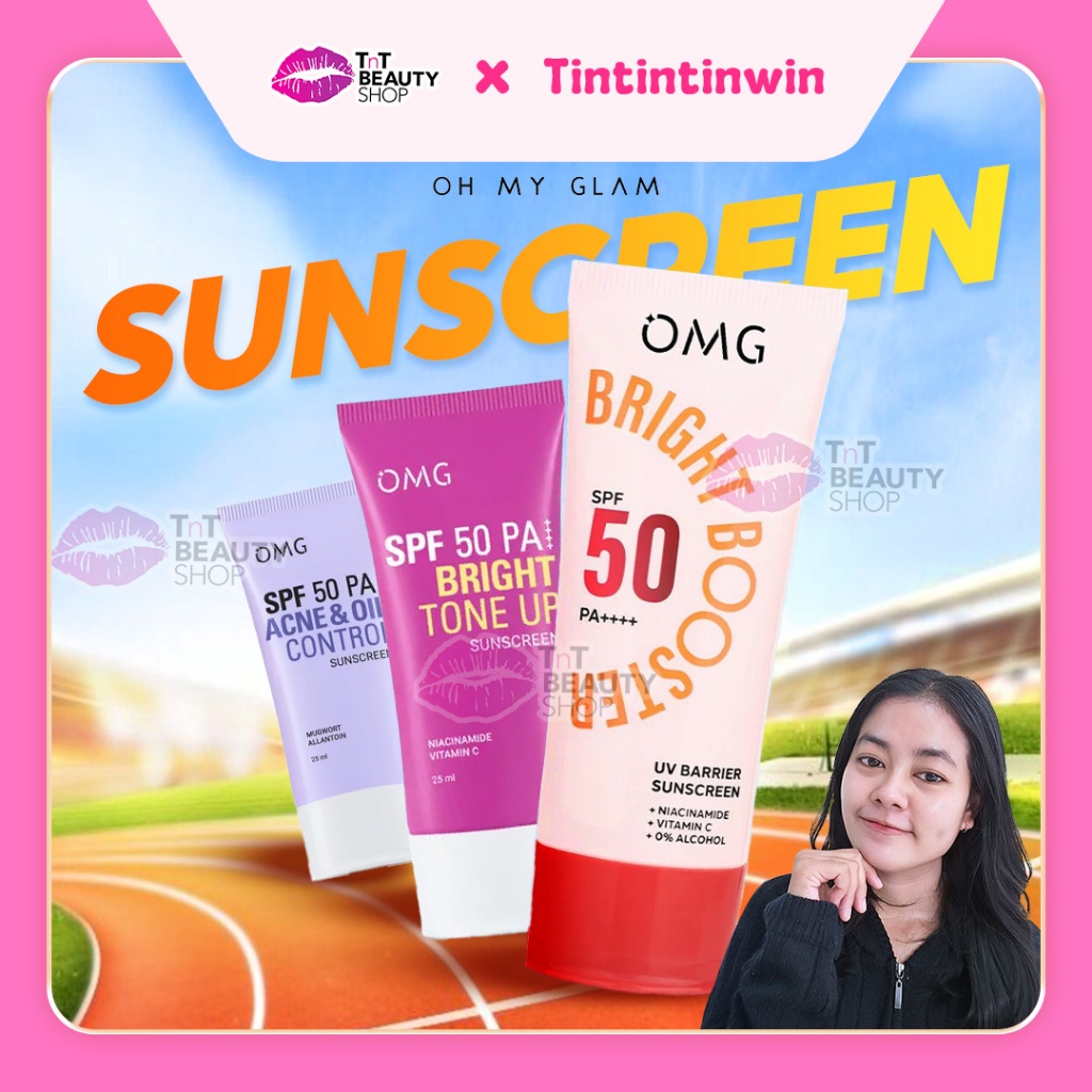 TINTINTINWIN - OMG Oh My Glow Bright Booster UV Barrier Sunscreen SPF 50 PA+++ | TnT Beauty Shop