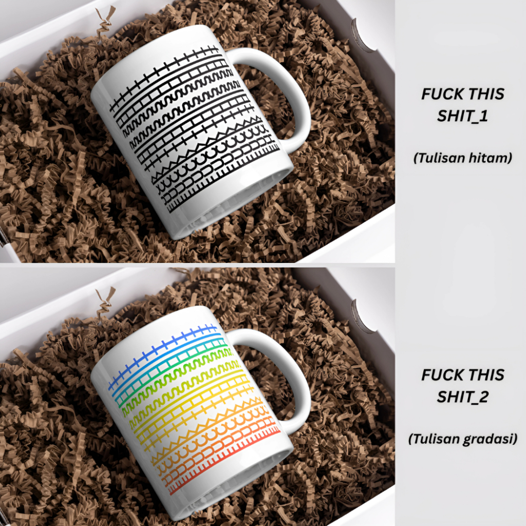 Cute Secret Mug Design for Coffee Lovers Custom Mug/ Unique Cute Souvenir/ FUCK THIS SHIT/