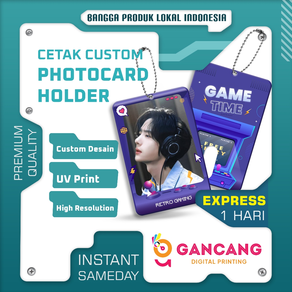 CUSTOM ACRYLIC PHOTOCARD HOLDER | K-POP IDOL ANIME MERCH MOTIF ID CARD PREMIUM COOL TRENDY