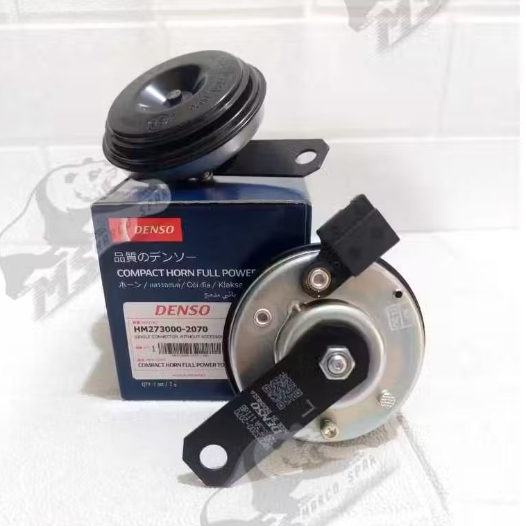 Denso 1 foot 12v high low disc horn 1 set horn kereta