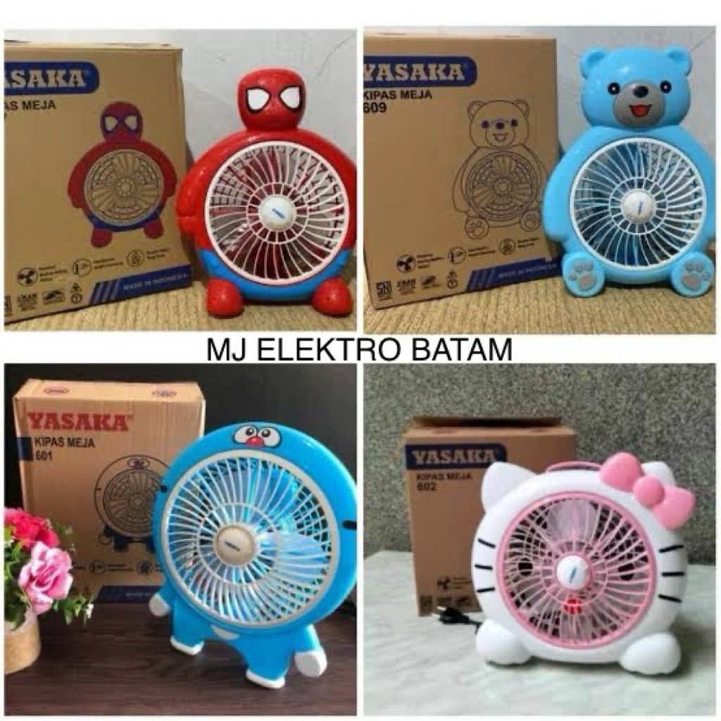 BATAM CITY - Character Fan Omicko BF 08 8' inchAdvance Table Fan/ Desk/ Desk Fan Character Desk Fan Cute Character minions hello kitty doraemon pokemon Rabbit random Motif