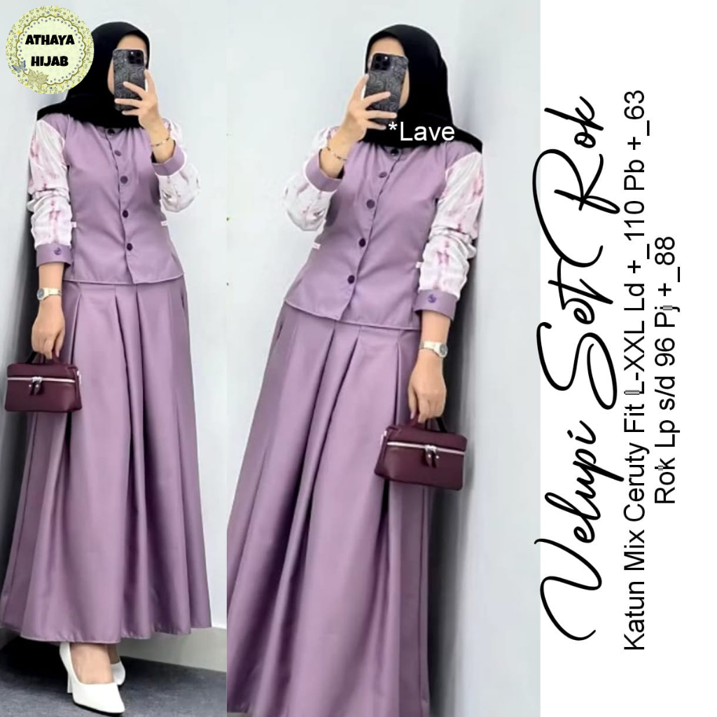 KATUN VELUPI SET SKIRT BY ATHAYA WOMEN'S SET TOP MIX SKIRT MADE OF COTTON MIX CERUTTY MATERIAL