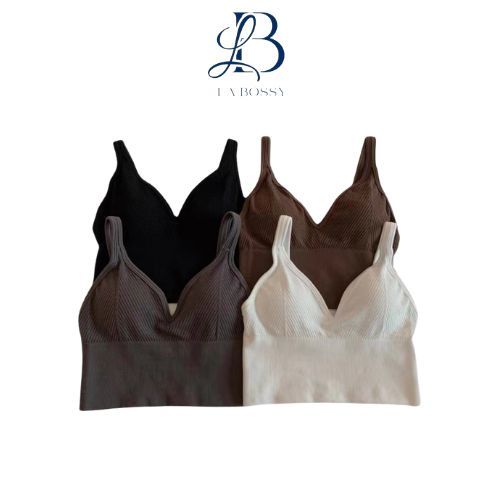 La Bossy Fashion Tanktop Sports Bra Top Push Up Sports Camisole Tank Top BR852