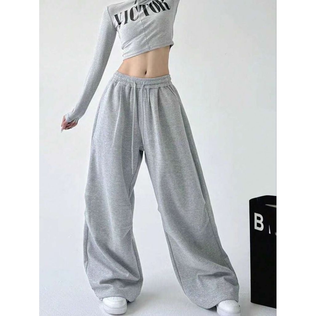 KATUN Loose Pants Basic Men's Loose Oversized Training Pants Men's Cotton Flacee Korean Style Jeans