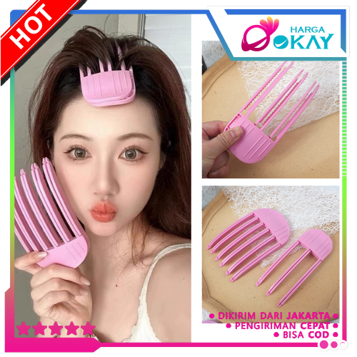 HO Hair Styling Tool Set 3 Teeth Magic Volume Hair Clip 6 Teeth Hair Clip Bangs Hair Clip Anti-Gloss Multipurpose Wavy Hair Styling Tool Hair Roller Curler