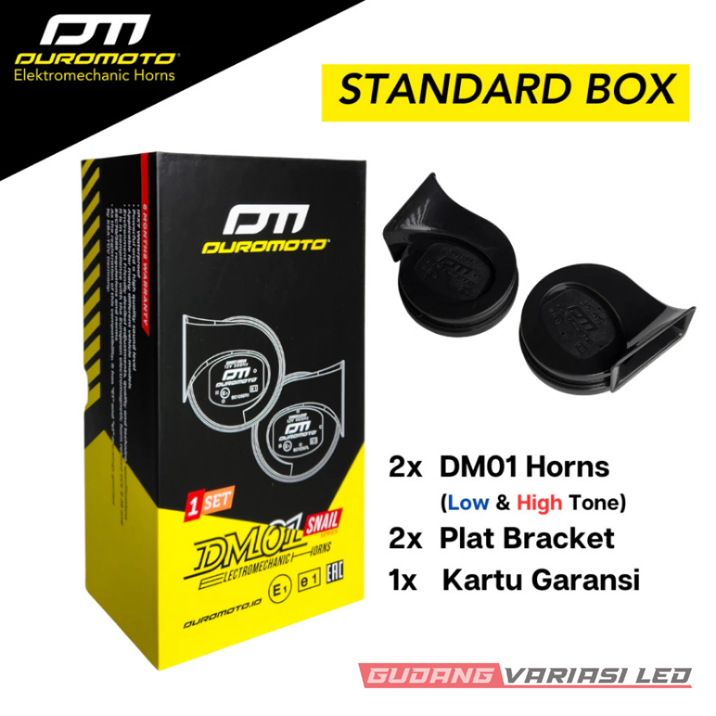 Duromoto DM01 Snail Horns Stereo Car Motorcycle Snail Horn Original Horn Kereta